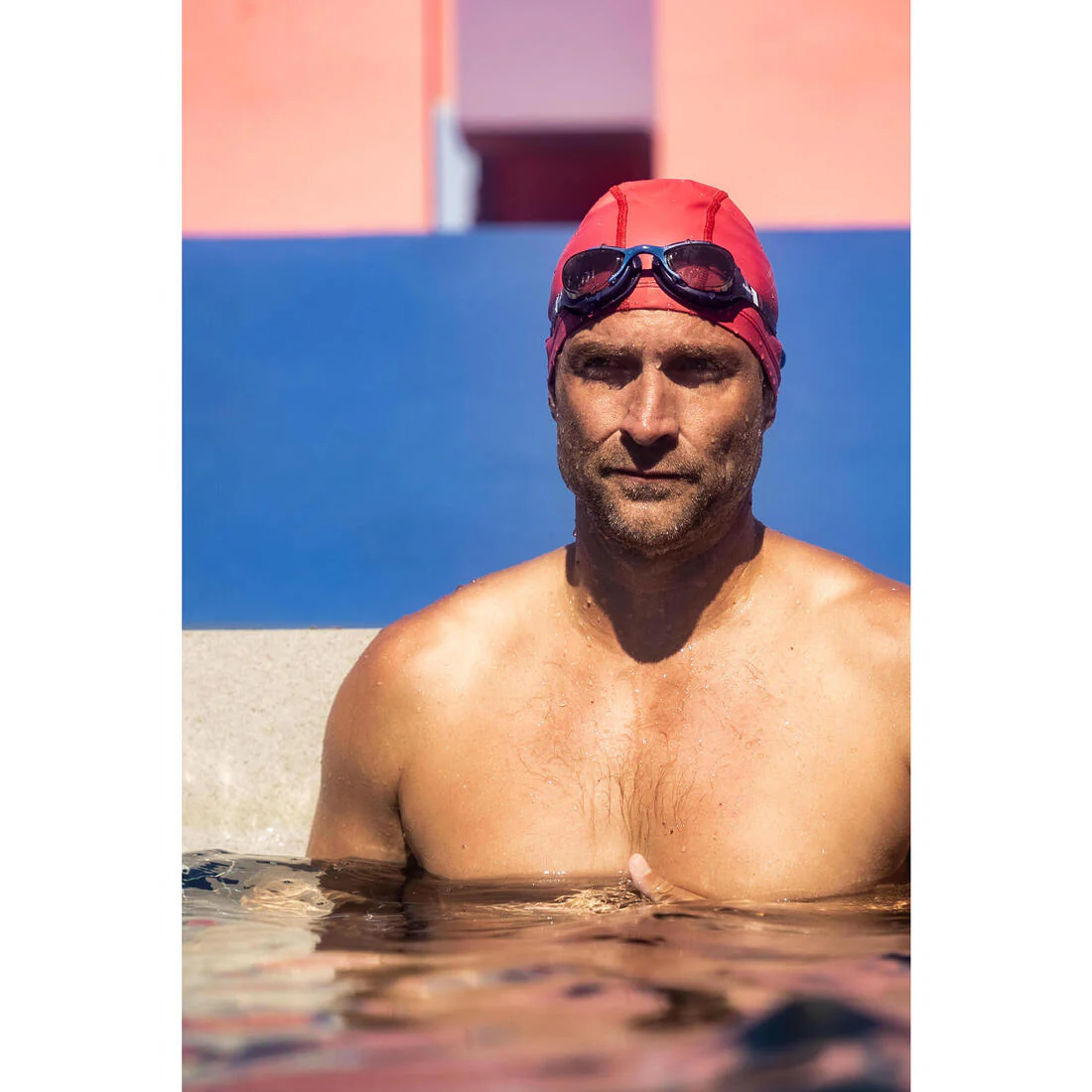 Gorro de natación tela revestido con estampado talla M - Image 40