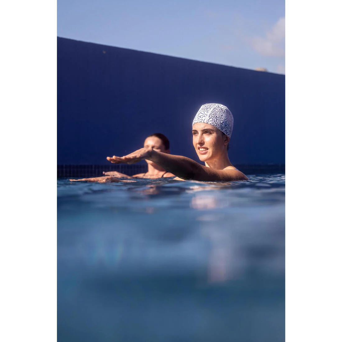 Gorro de natación tela revestido con estampado talla M - Image 45