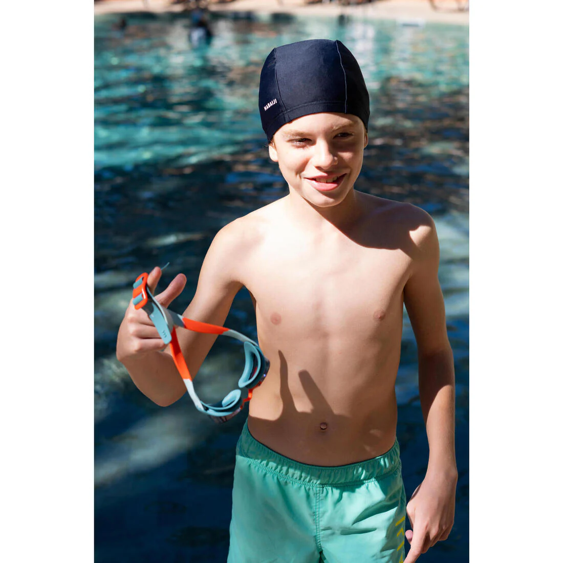 Gorro de natación tela rosado talla S - Image 12
