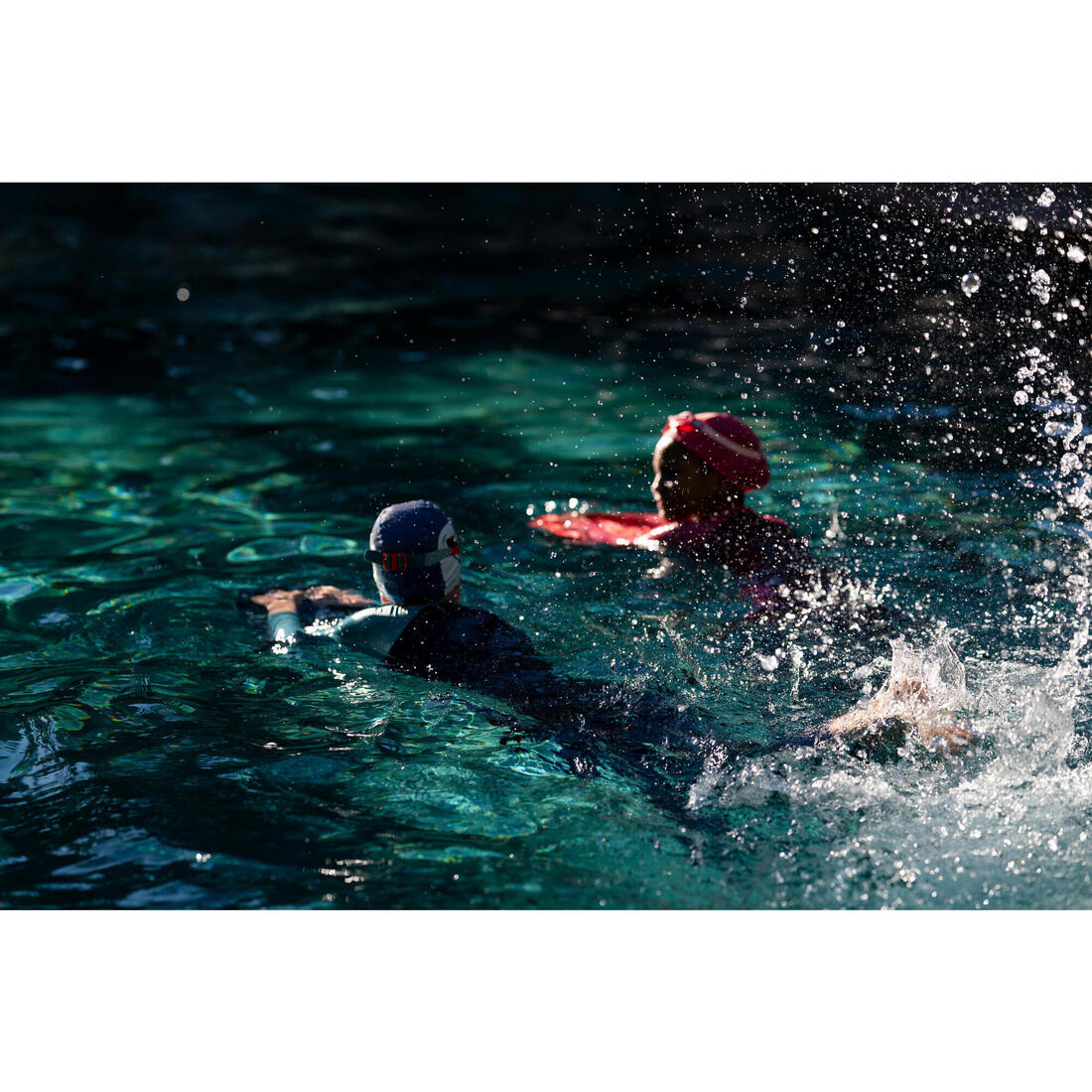 Gorro de natación tela rosado talla S - Image 15