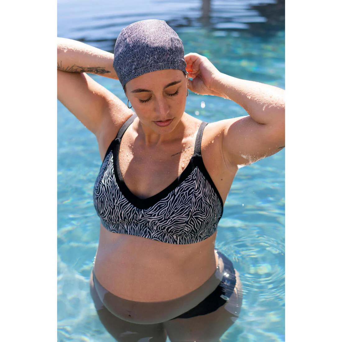 Gorro de natación tela talla M - Image 14