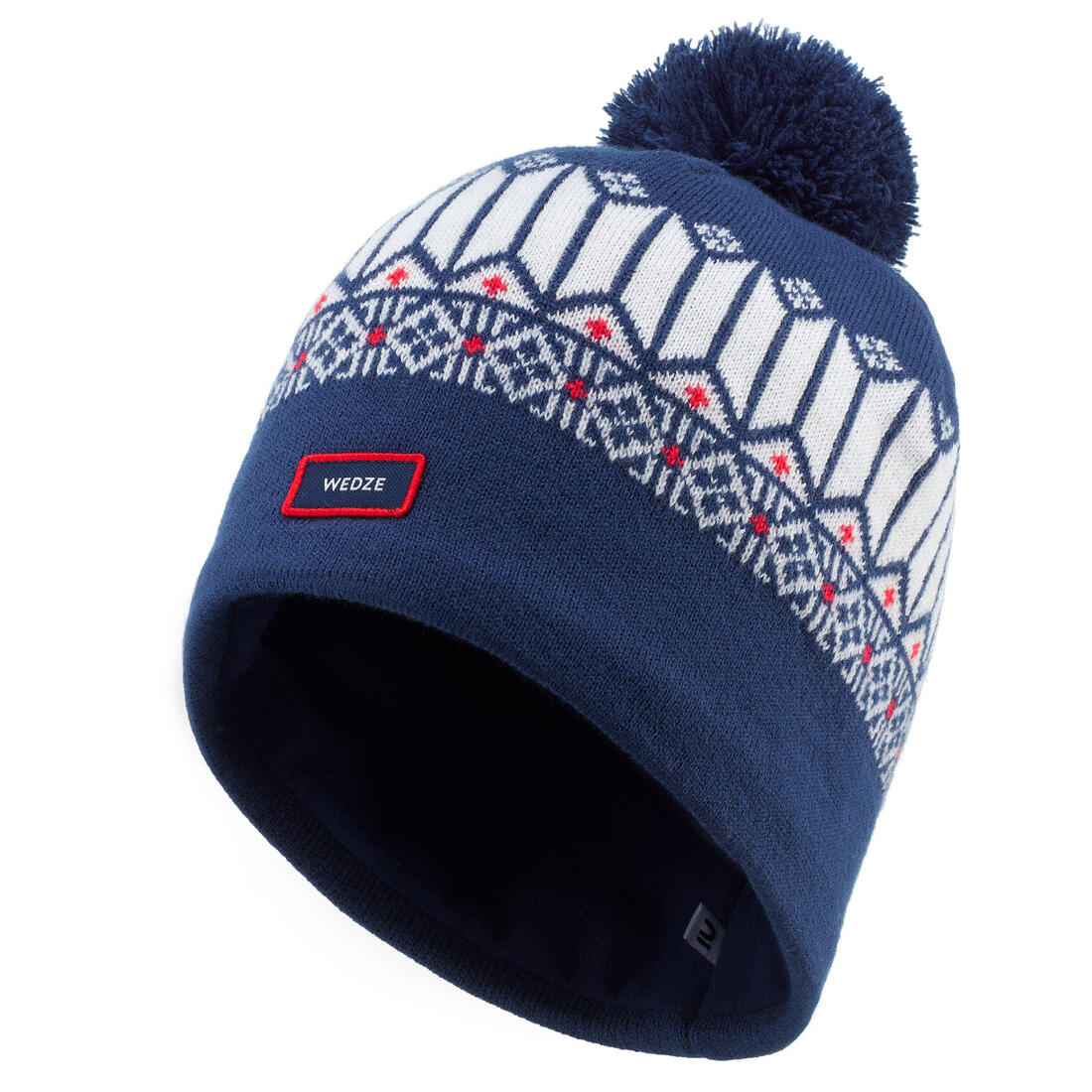 Gorro de nieve azul blanco - Image 4