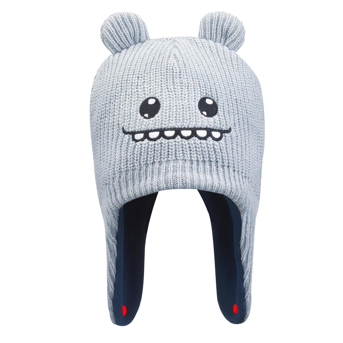 Gorro de nieve bebé gris azul - Image 4