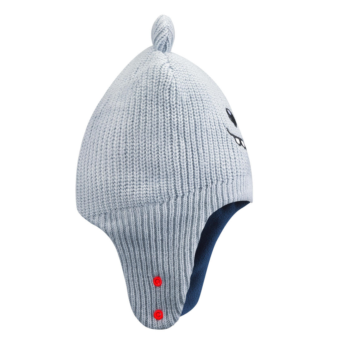 Gorro de nieve bebé gris azul - Image 6