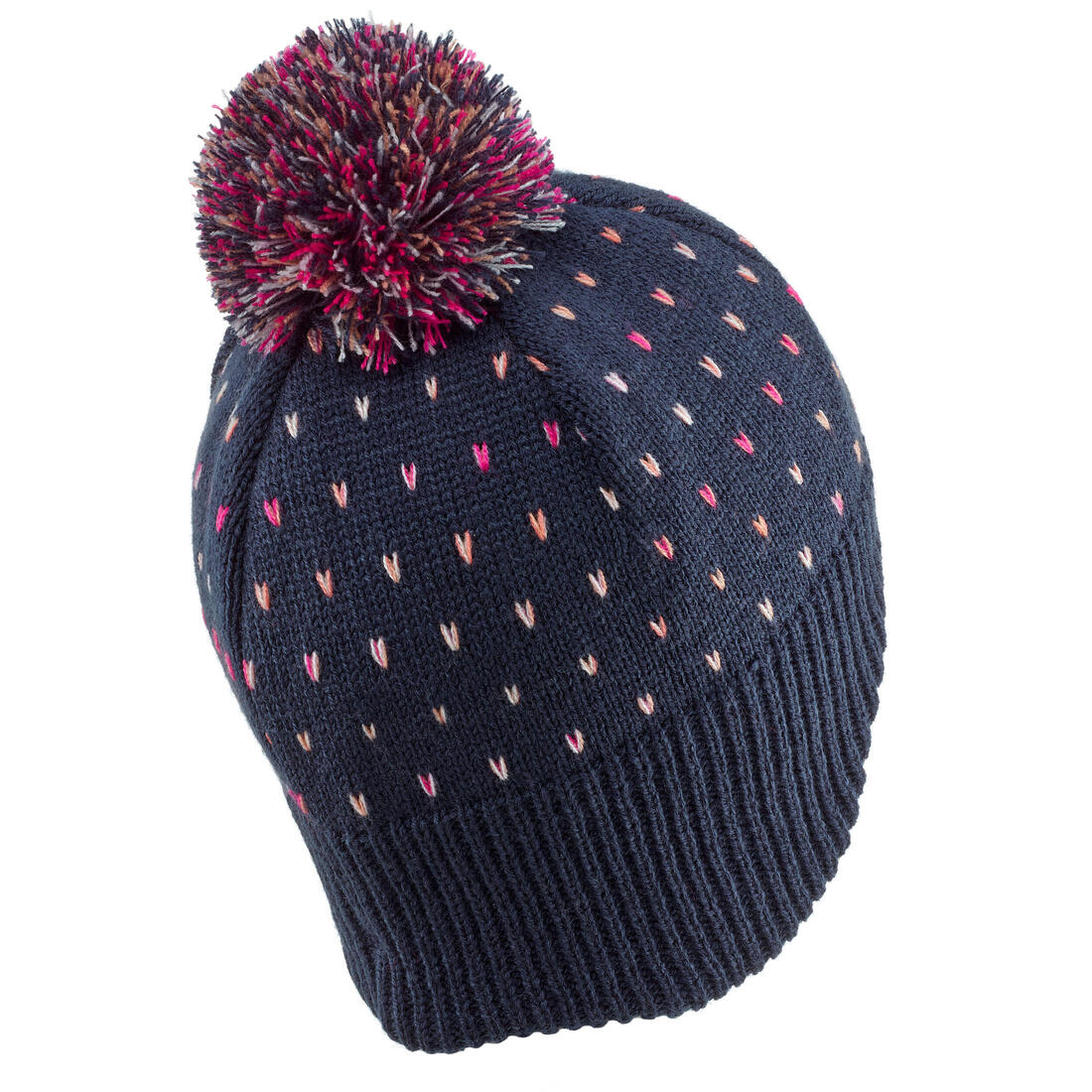 Gorro de nieve con orejeras niños azul marino - Image 5