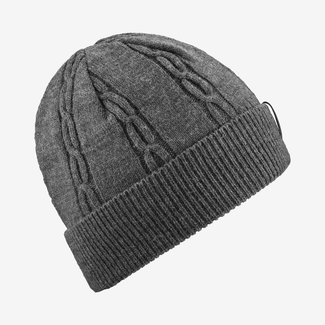 Gorro de nieve lana adulto gris - Torsade 900 - Image 4