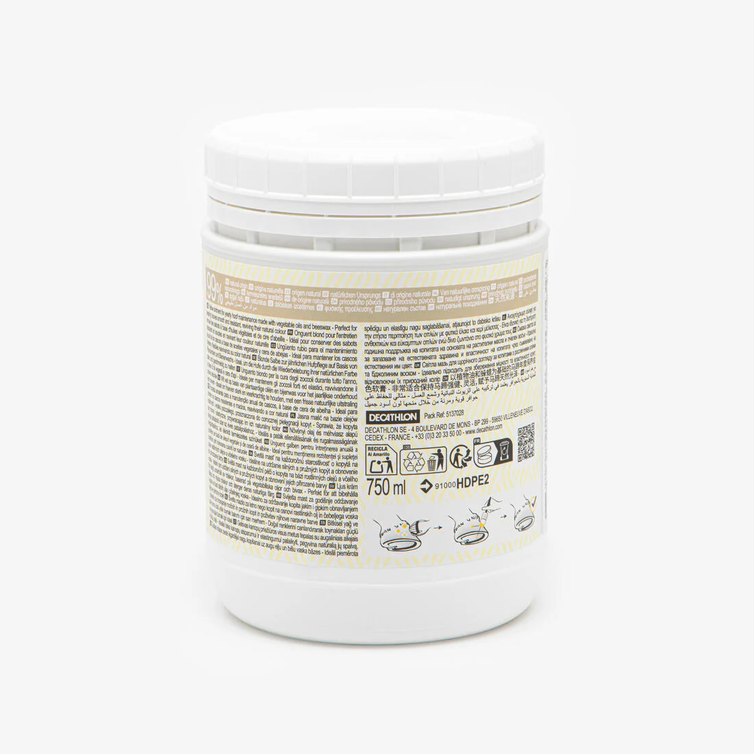 GRASA CASCOS NATURAL CABALLO PONI 750 ML - Image 2