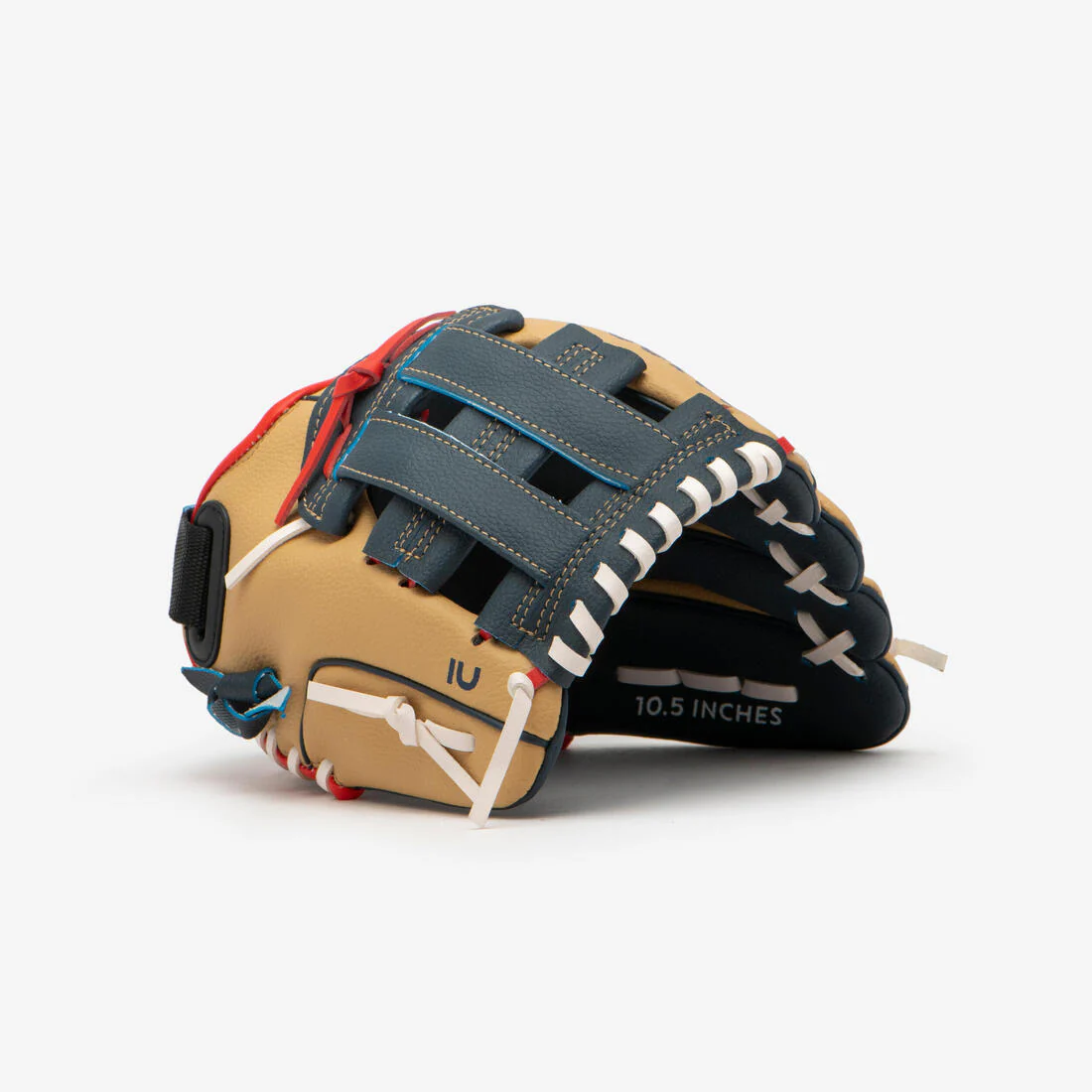 GUANTE DE BÉISBOL DE LANZAMIENTO PARA DIESTROS NIÑO BA100 AZUL BEIGE - Image 9