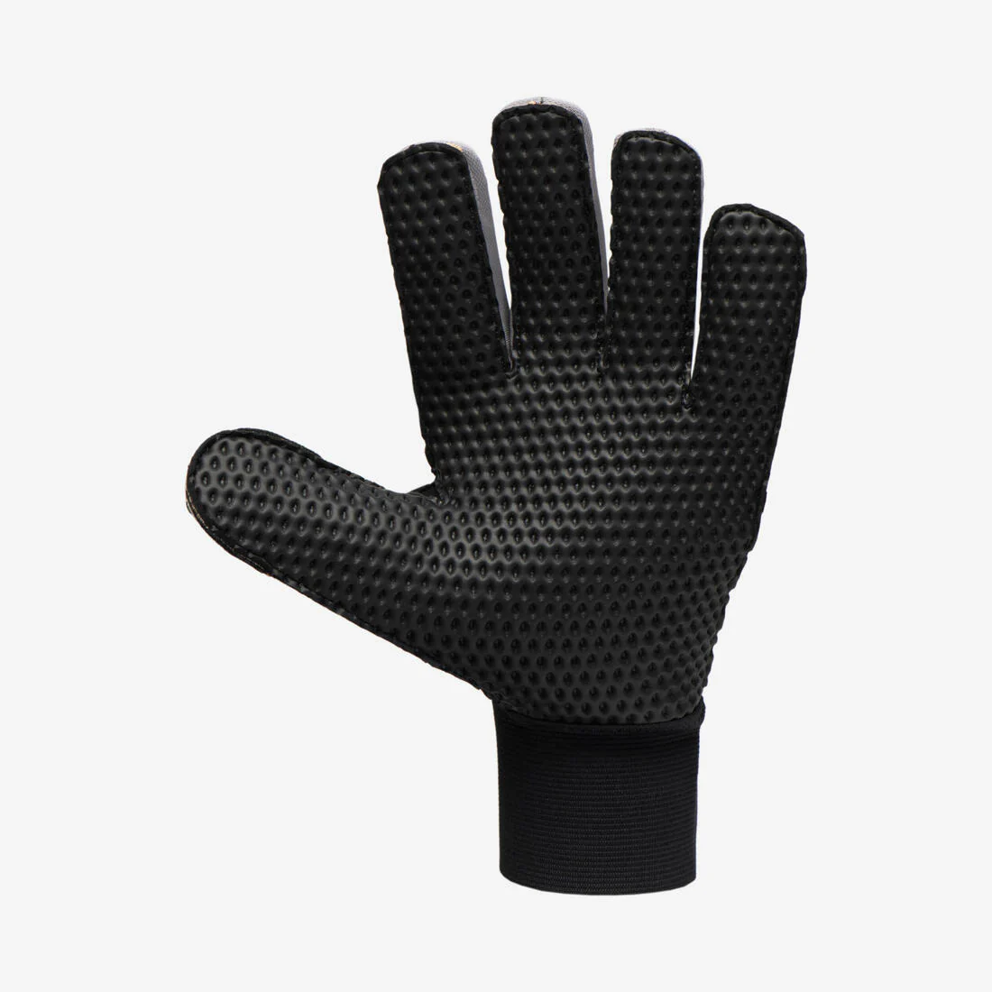 GUANTES DE ARQUERO DE FÚTBOL ADULTO F100 SUPERESIST NEGRO GRIS - Image 4