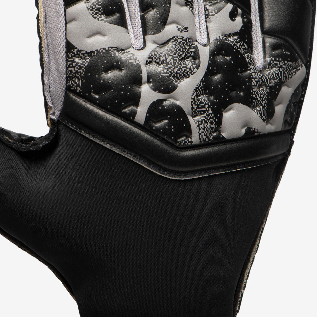 GUANTES DE ARQUERO DE FÚTBOL ADULTO F100 SUPERESIST NEGRO GRIS - Image 5