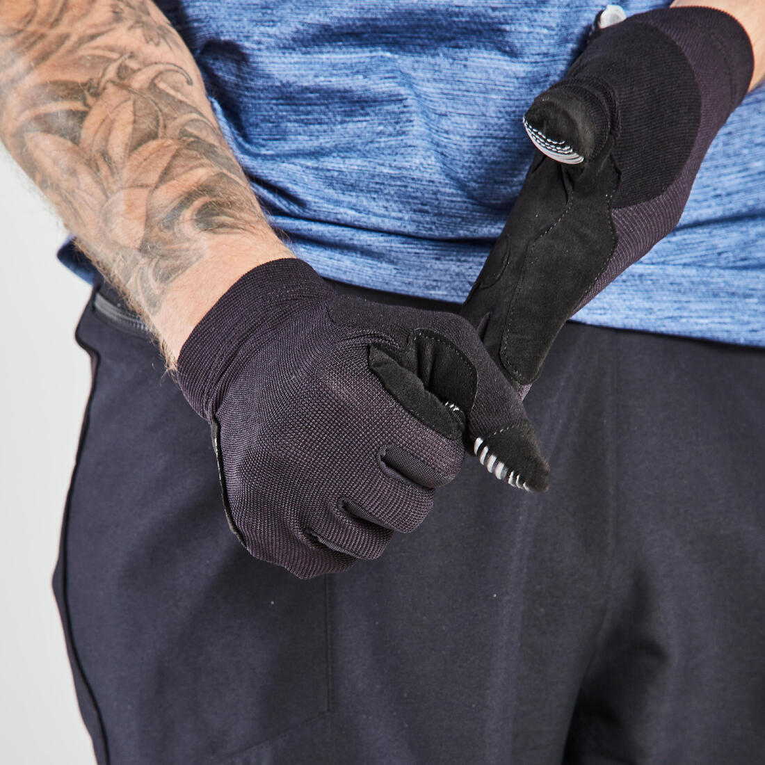 GUANTES CICLISMO MTB ST 100 NEGRO - Image 2