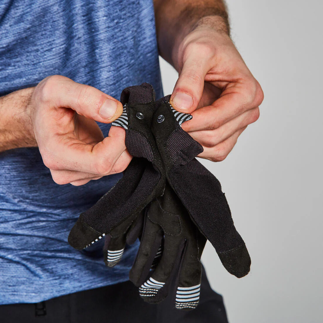 GUANTES CICLISMO MTB ST 100 NEGRO - Image 4