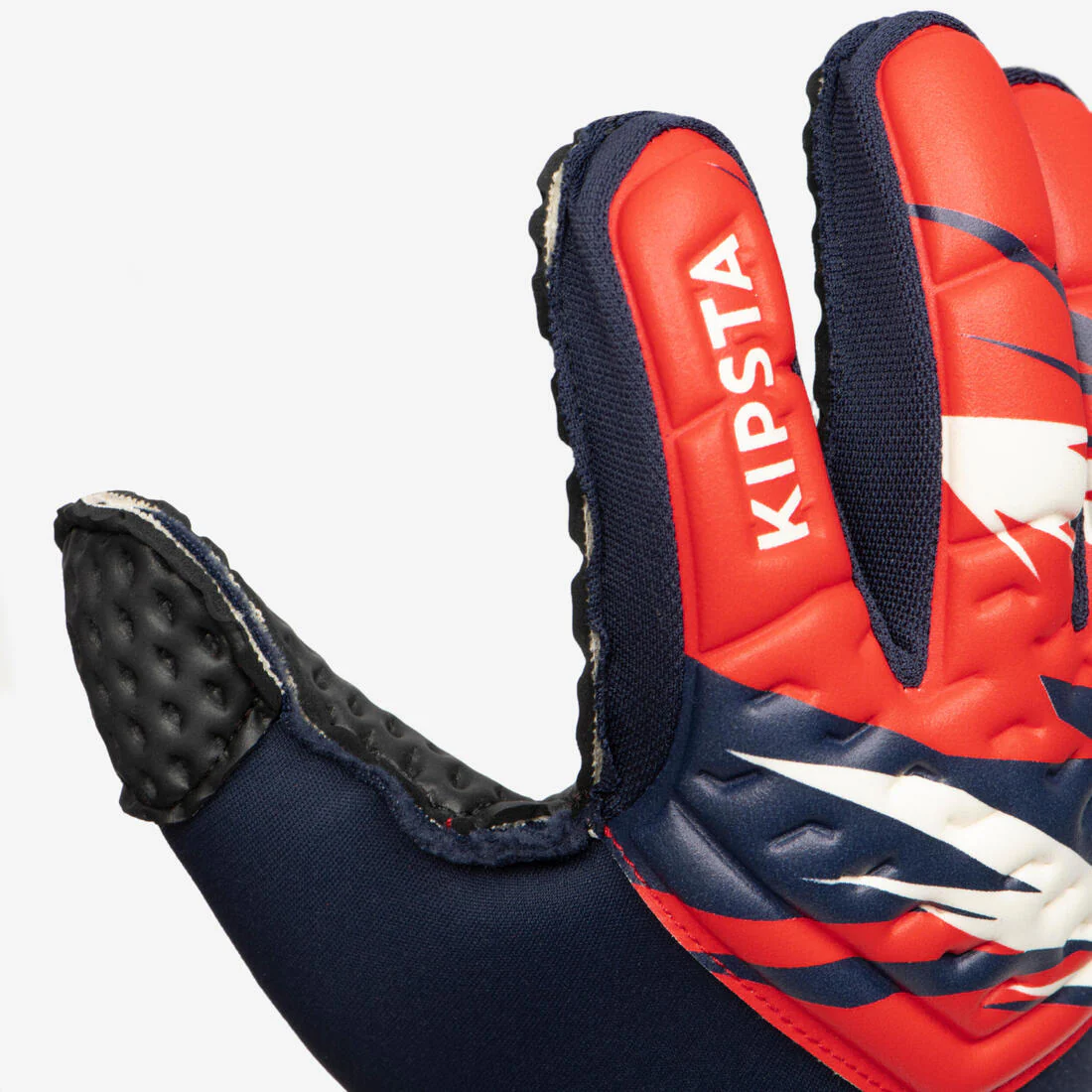 GUANTES DE ARQUERO DE FÚTBOL NIÑO F100 SUPERESIST ROJO AZUL - Image 2