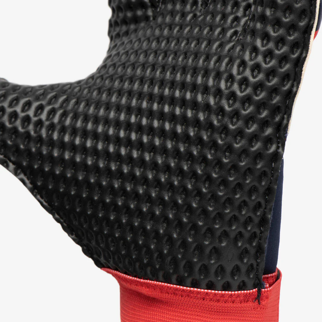 GUANTES DE ARQUERO DE FÚTBOL NIÑO F100 SUPERESIST ROJO AZUL - Image 3