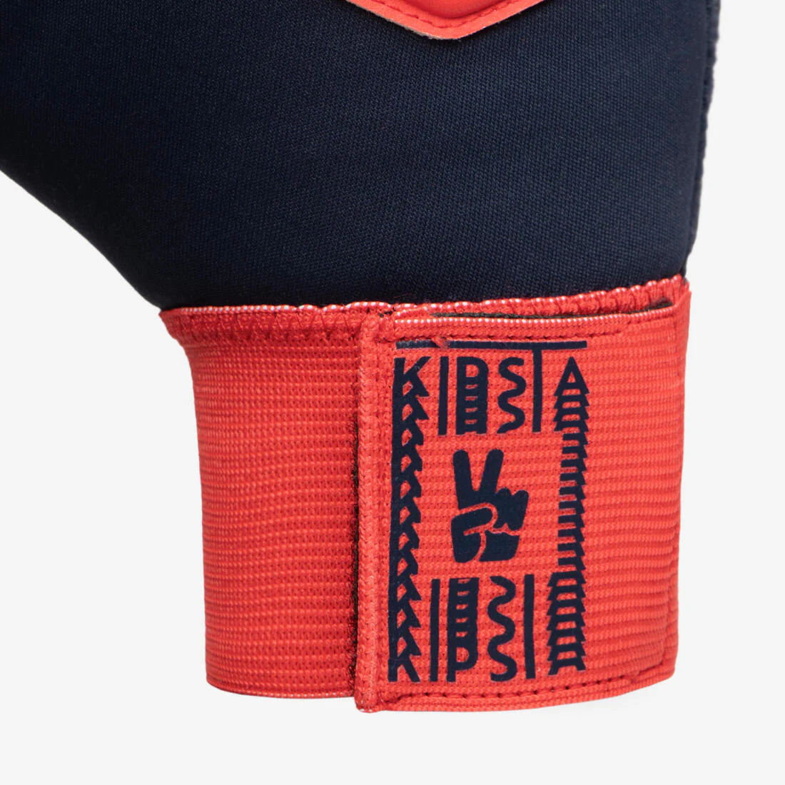GUANTES DE ARQUERO DE FÚTBOL NIÑO F100 SUPERESIST ROJO AZUL - Image 6