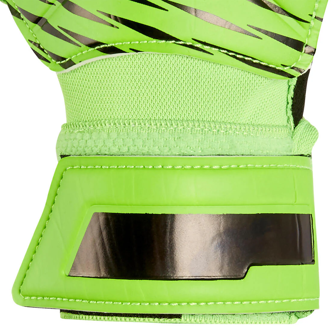 GUANTES DE ARQUERO FÚTBOL NIÑOS F100 RESIST NEGRO/VERDE - Image 4