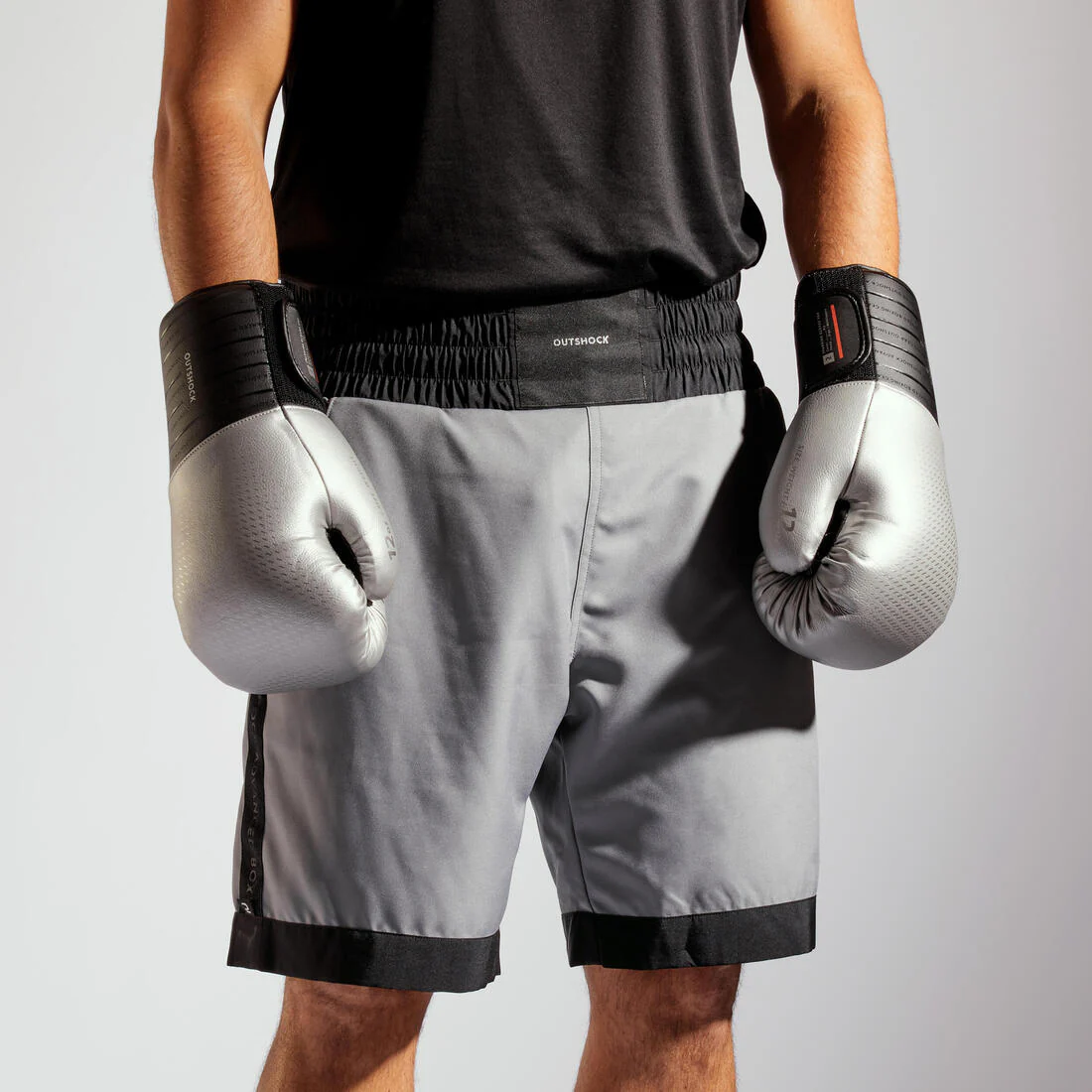 GUANTES DE BOXEO 12-16 OZ NEGRO / PLATEADO 900 - Image 4