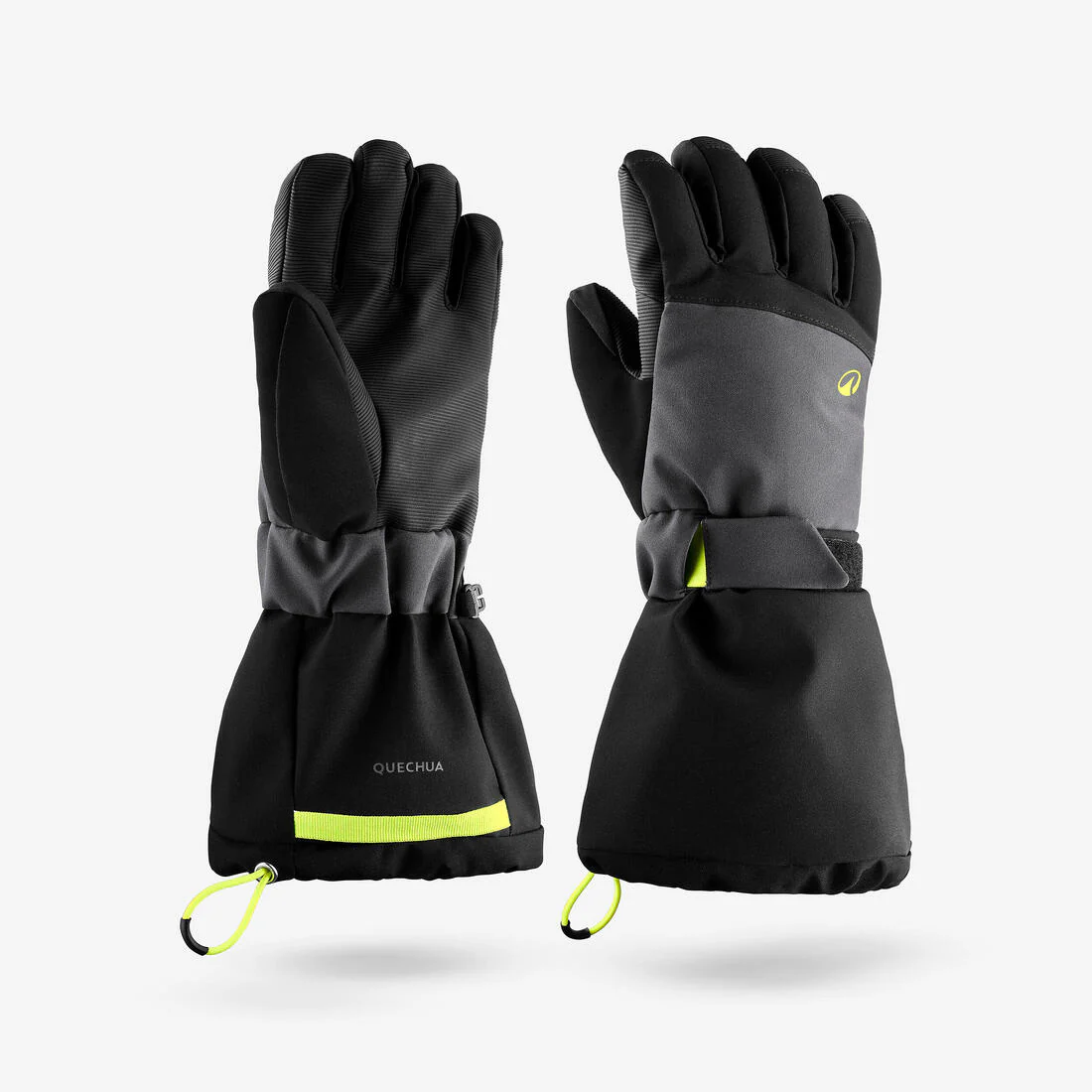 GUANTES DE NIEVE IMPERMEABLES NIÑOS NEGRO GRIS - GL550 - Image 2