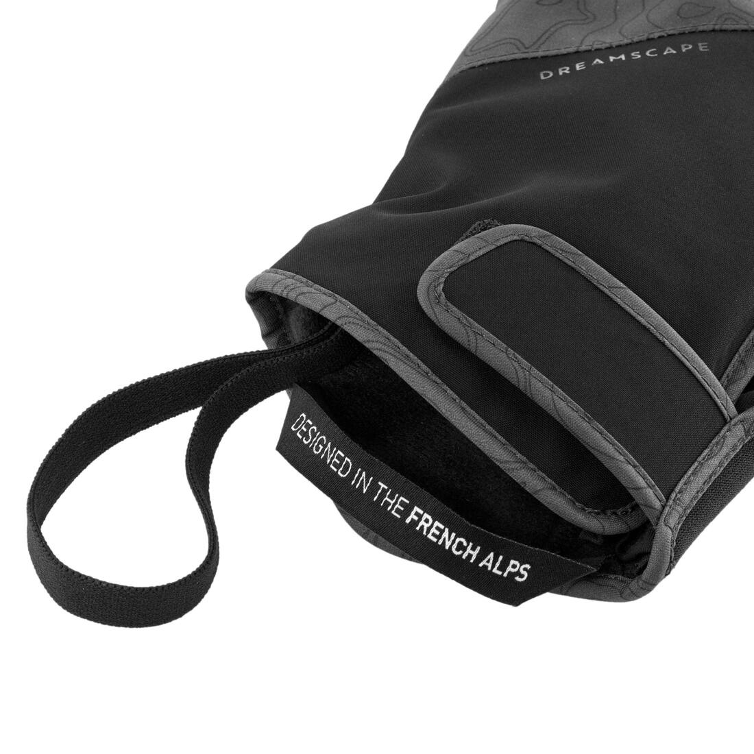 Guantes de nieve ski y snowboard adultos negro gris - 900 Light - Image 4