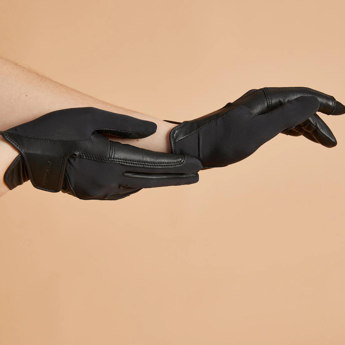 GUANTES EQUITACIÓN ADULTOS NEGRO - Image 3