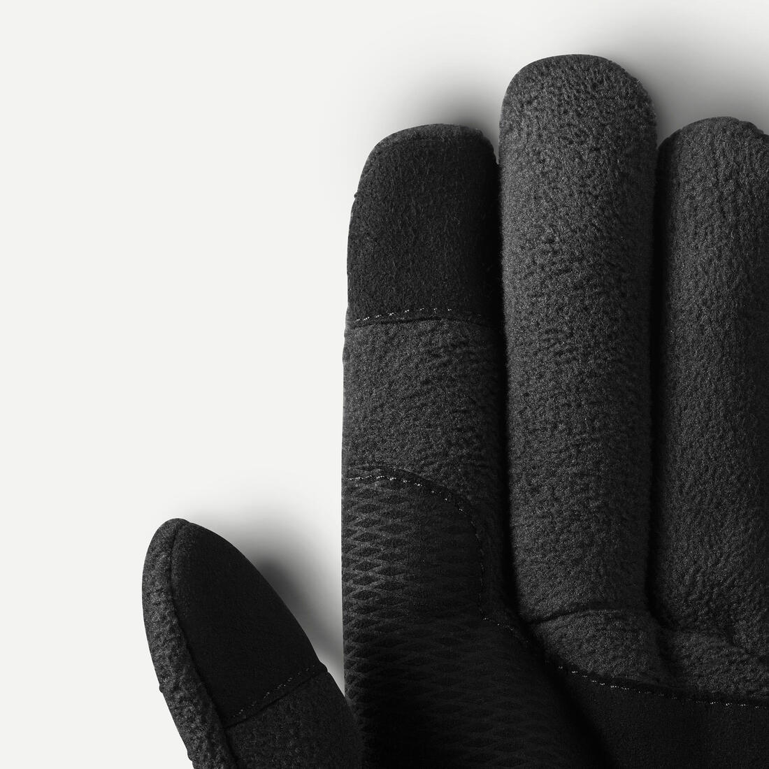 GUANTES FIBRA POLAR DE SENDERISMO MONTAÑA - MT500 NEGRO - ADULTO - Image 4