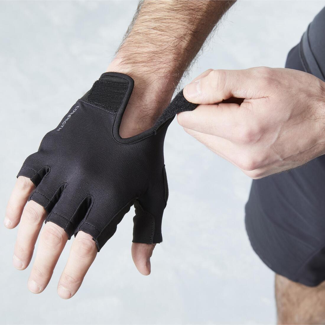 GUANTES MUSCULACIÓN 100 NEGRO - Image 5