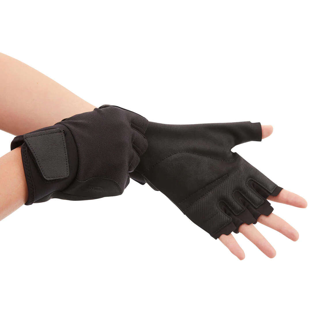 GUANTES MUSCULACIÓN NEGRO CONFORT - Image 3