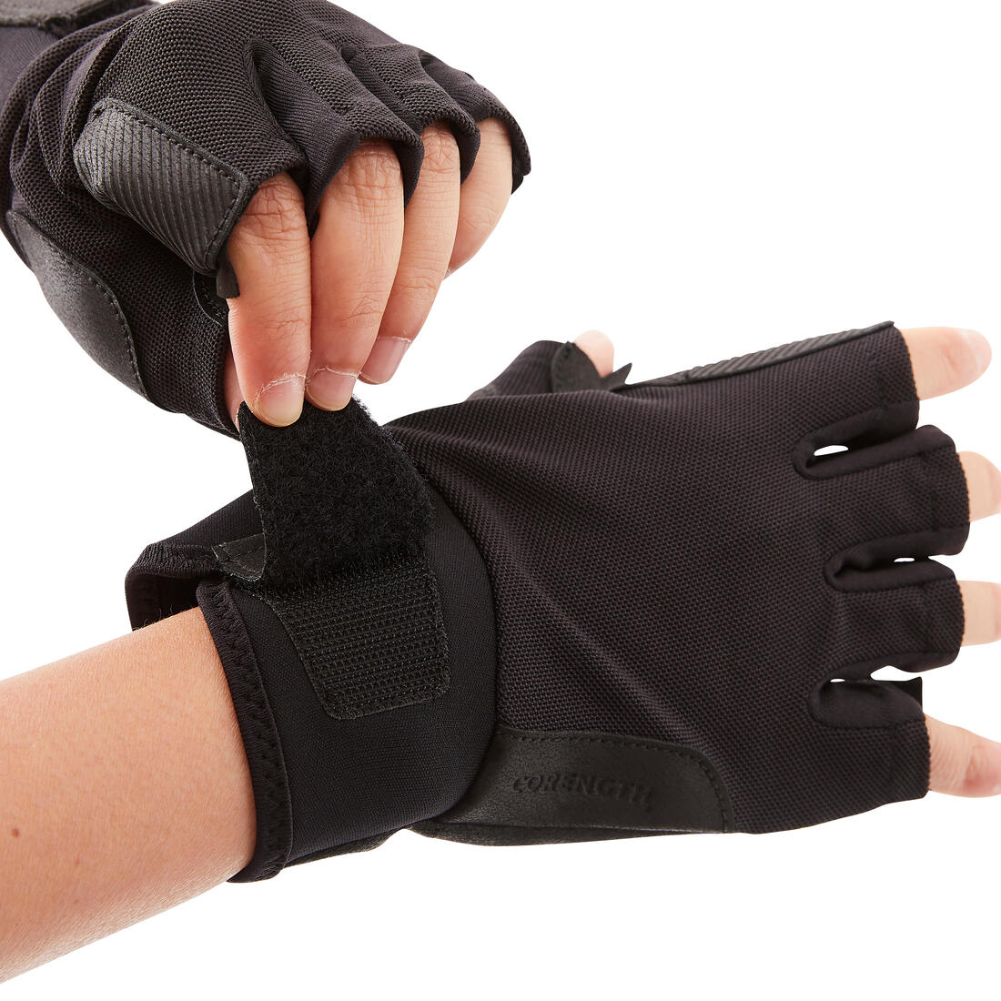 GUANTES MUSCULACIÓN NEGRO CONFORT - Image 4