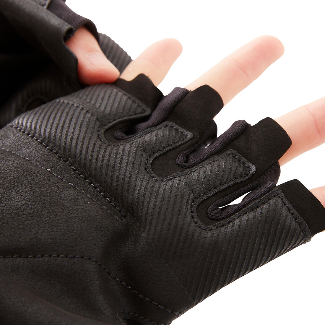GUANTES MUSCULACIÓN NEGRO CONFORT - Image 5