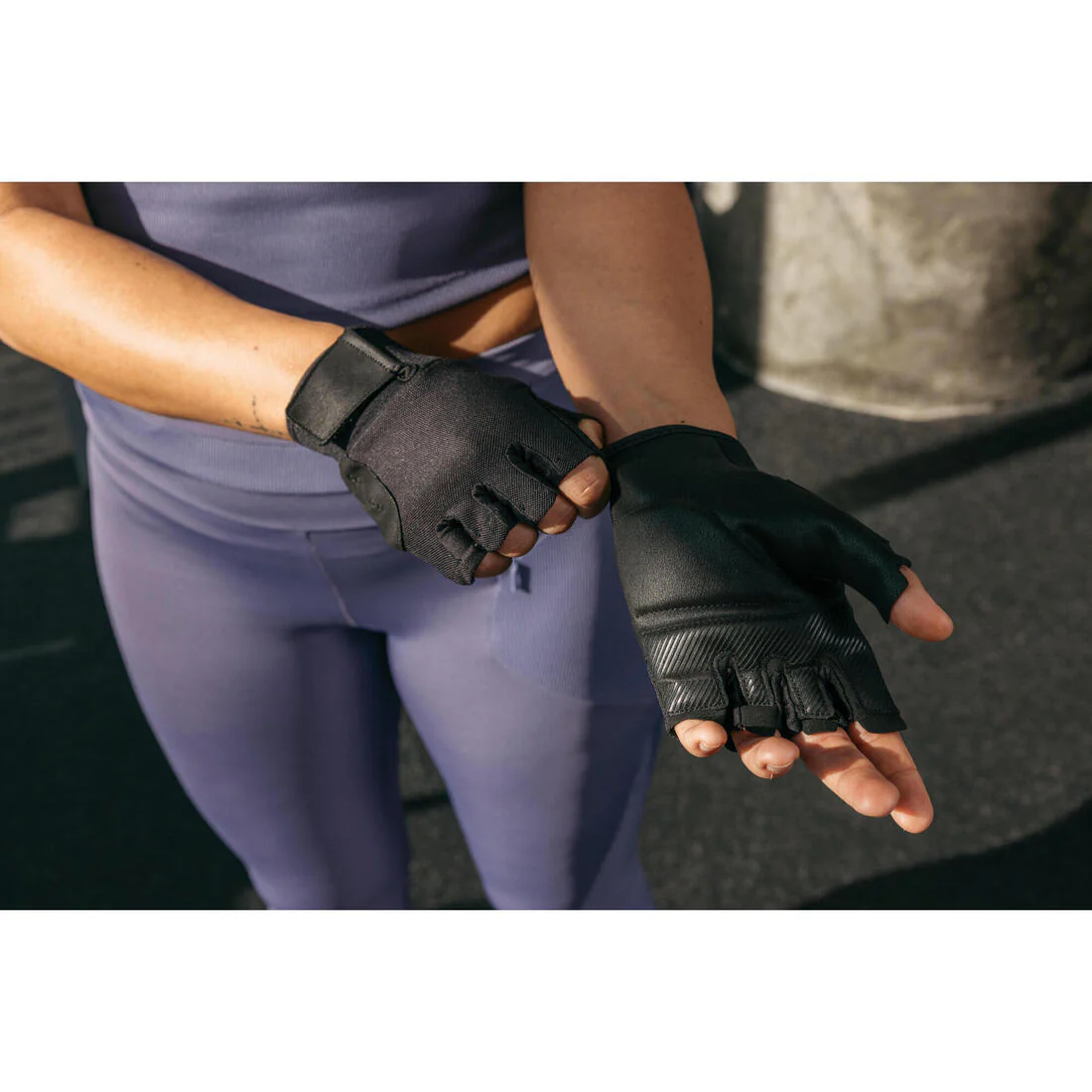 GUANTES MUSCULACIÓN NEGRO CONFORT - Image 7