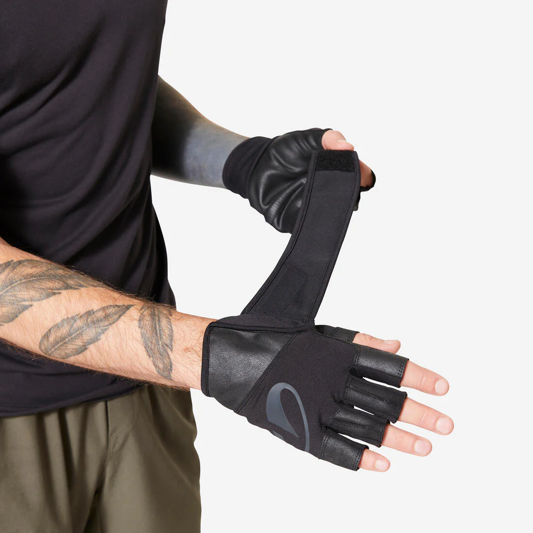 GUANTES MUSCULACIÓN SUJECIÓN MUÑECA AGARRE - Image 2