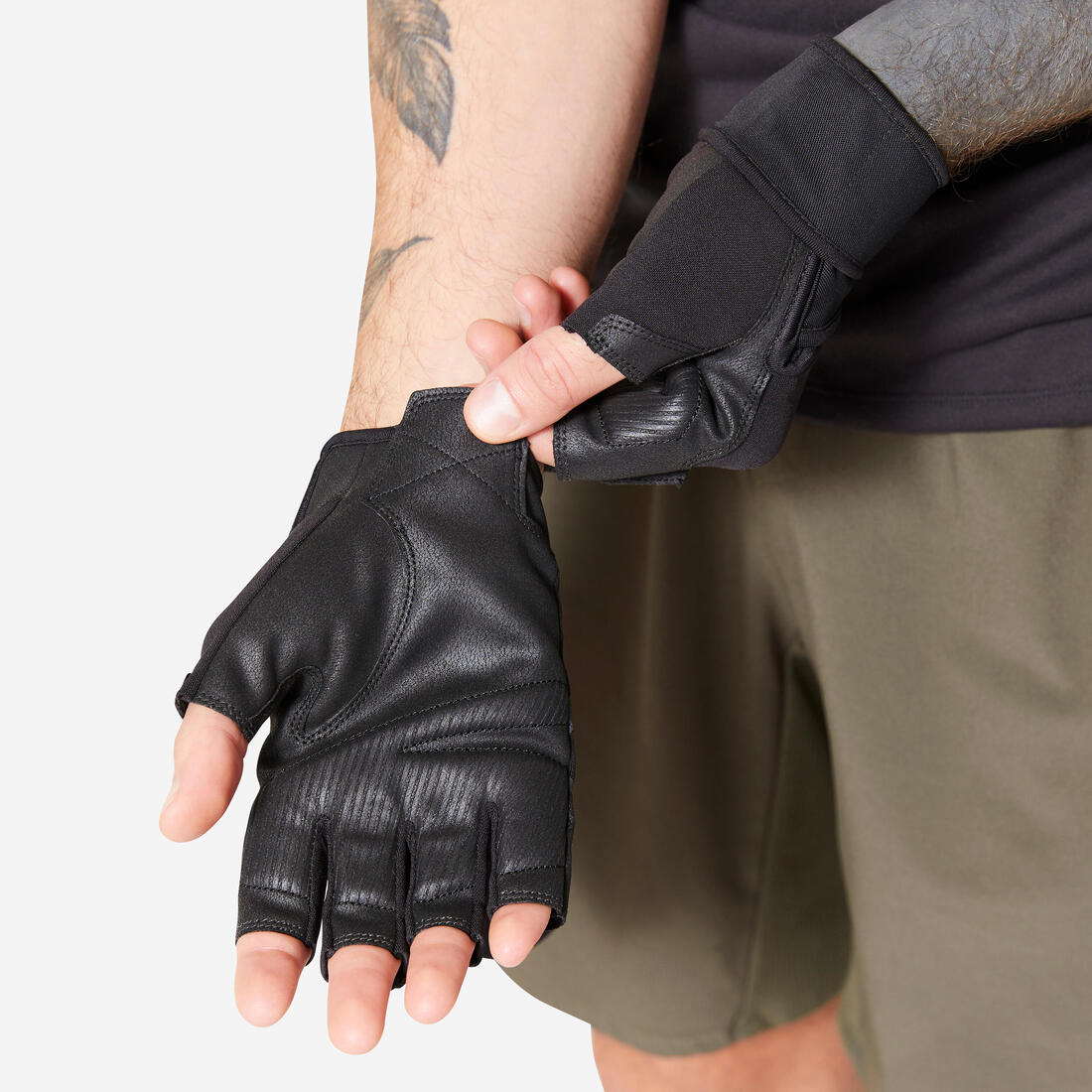 GUANTES MUSCULACIÓN SUJECIÓN MUÑECA AGARRE - Image 5