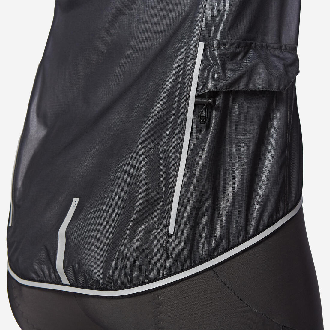 Chaqueta RCR Mujer Negro Impermeable Ultraligera - Image 3