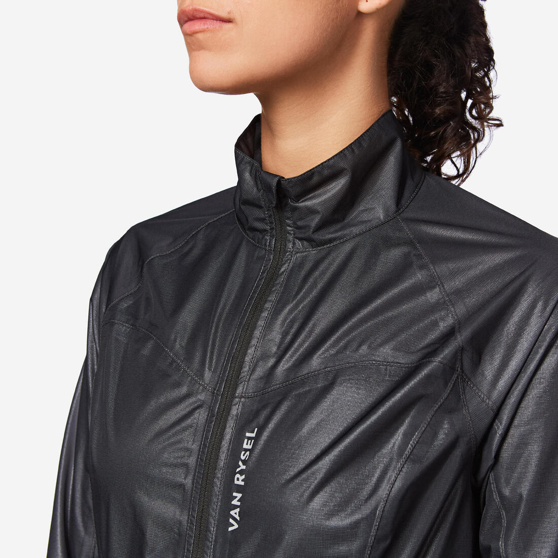 Chaqueta RCR Mujer Negro Impermeable Ultraligera - Image 4