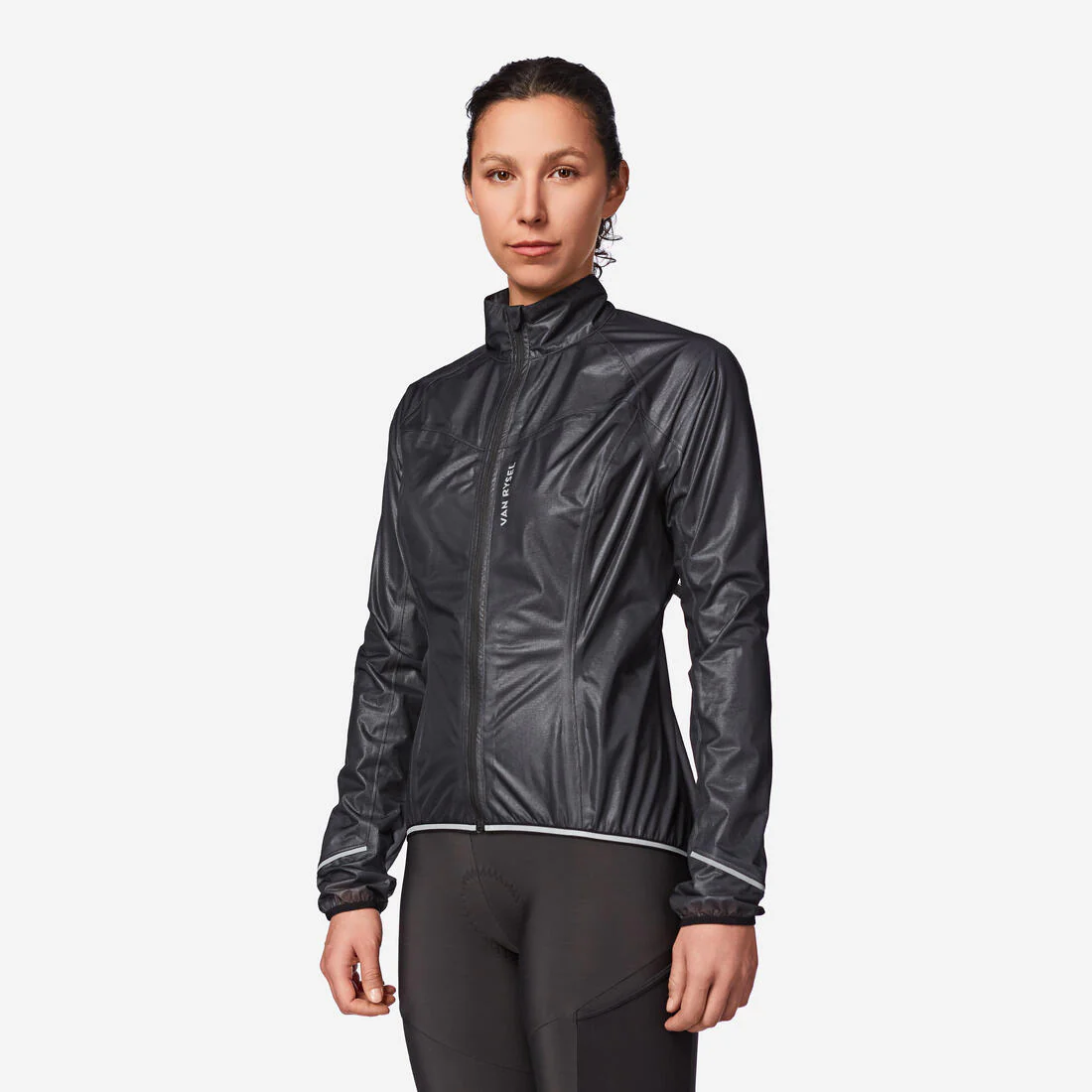 Chaqueta RCR Mujer Negro Impermeable Ultraligera - Image 6