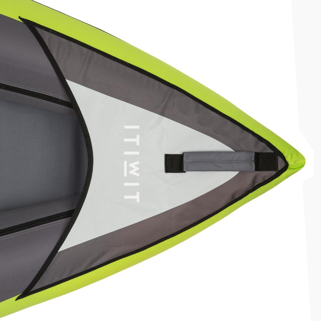 Kayak inflable 1-2 plazas verde - Image 11