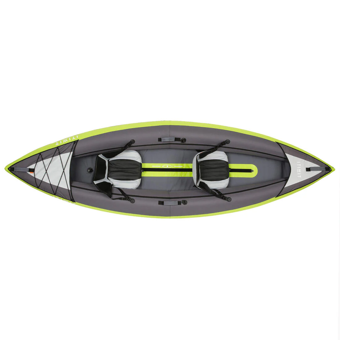 Kayak inflable 1-2 plazas verde - Image 3