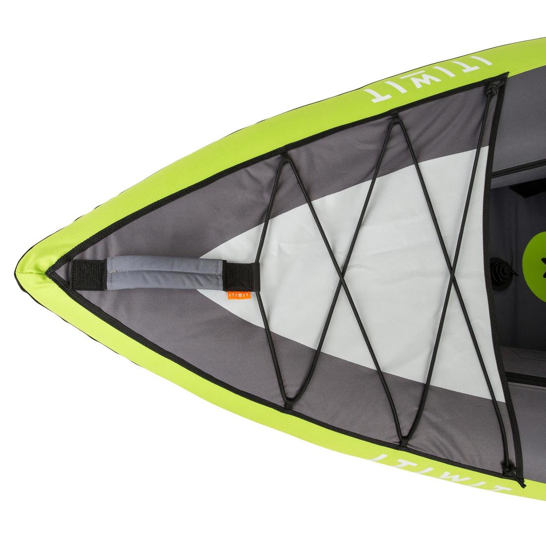 Kayak inflable 1-2 plazas verde - Image 9