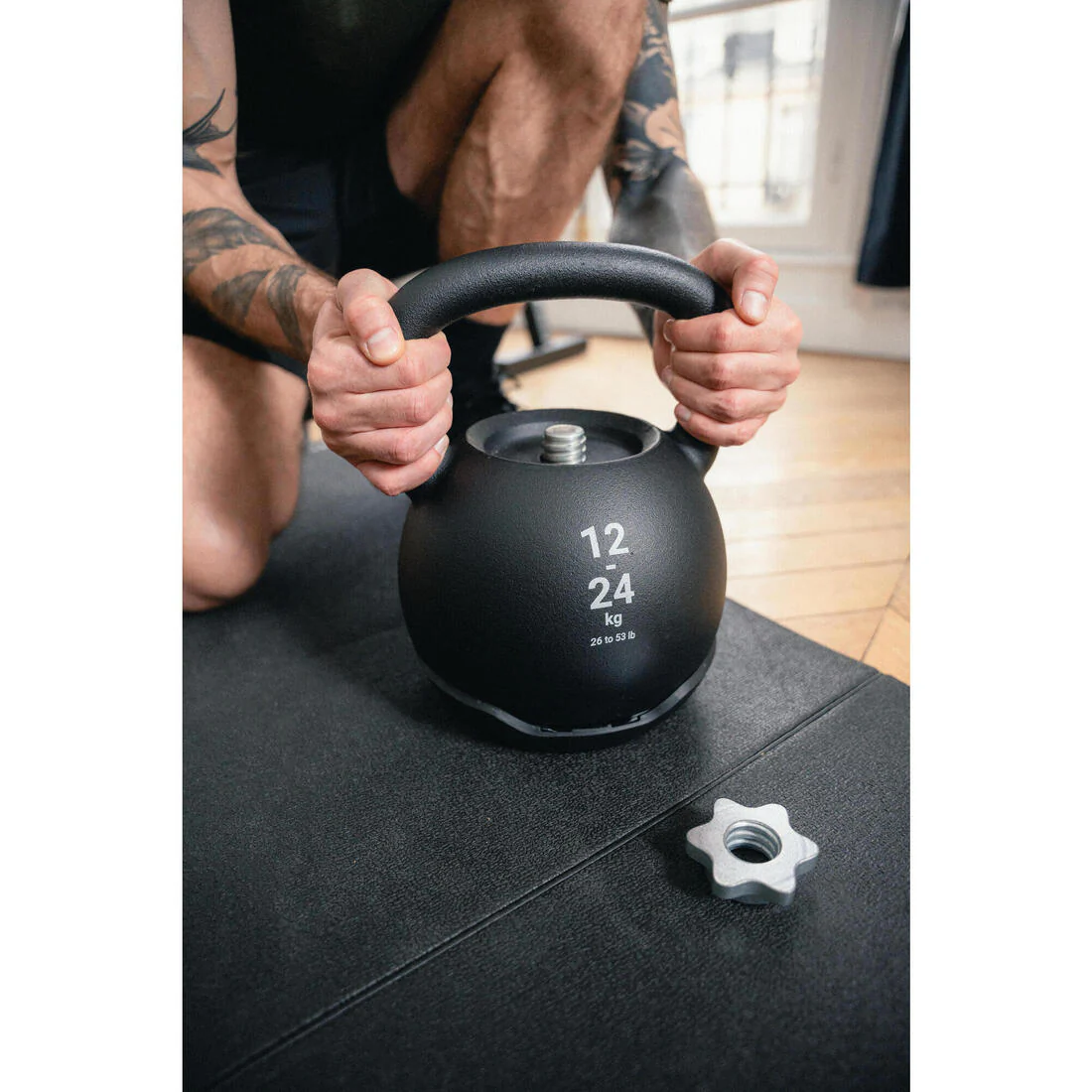 KETTLEBELL AJUSTABLE BASE 12 KG / PESOS ADICIONALES VENDIDOS POR SEPARADO - Image 7
