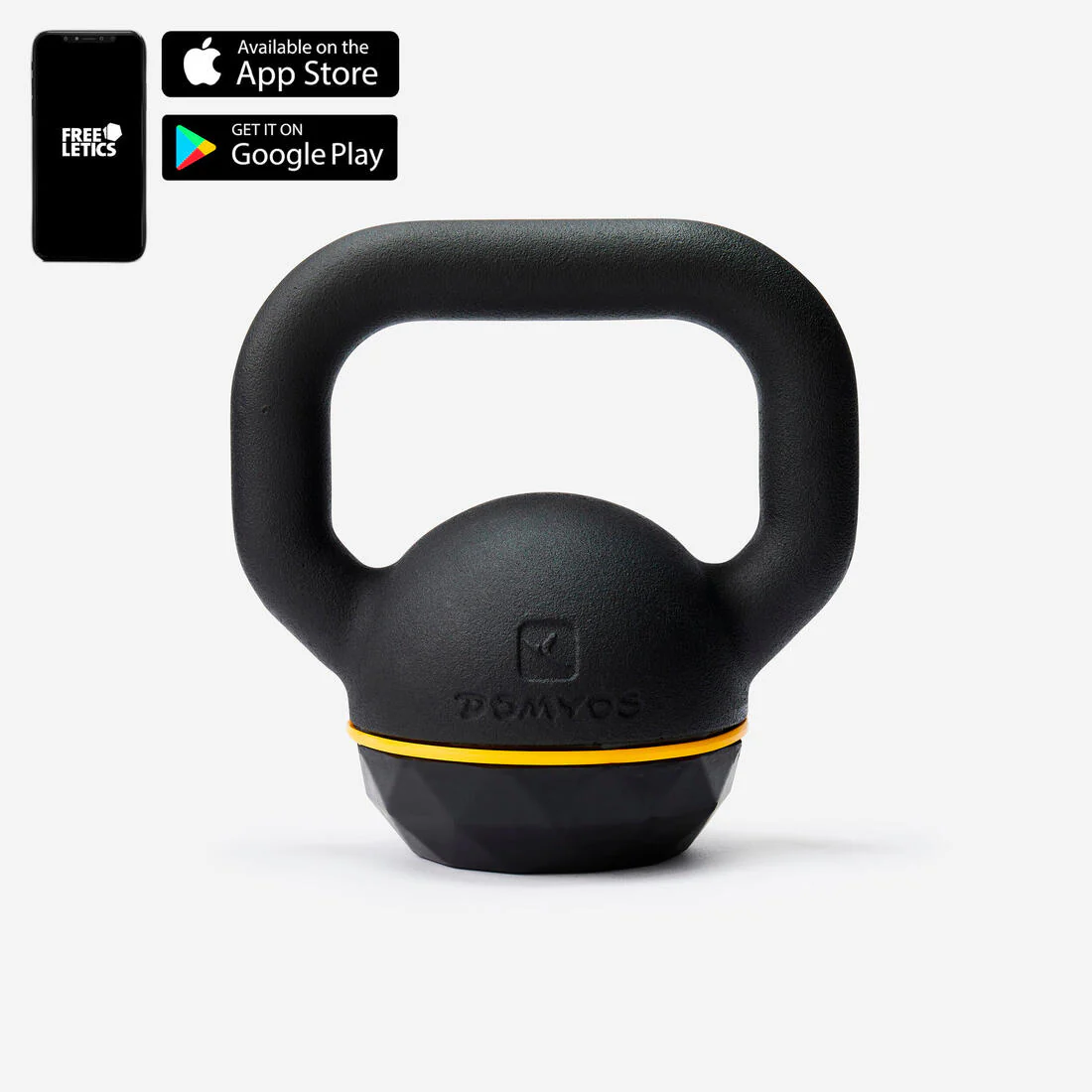 KETTLEBELL HIERRO + BASE GOMA 12 KG - Image 2