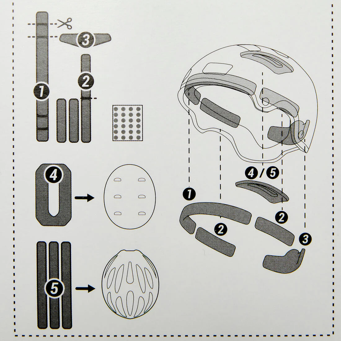KIT GOMAS RECAMBIO CASCO OXELO - Image 5