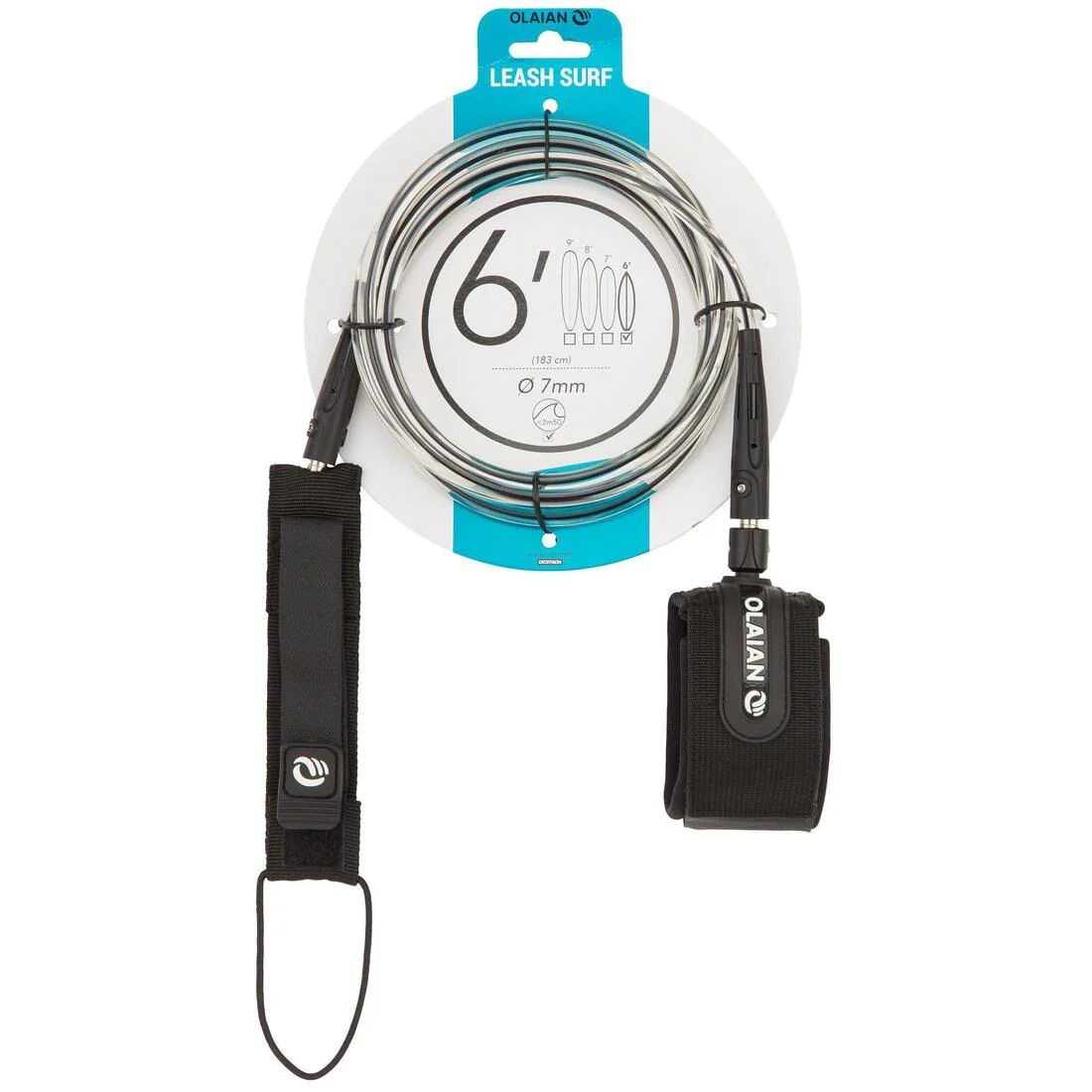 LEASH SURF 6' 183 CM 7 MM - Image 2