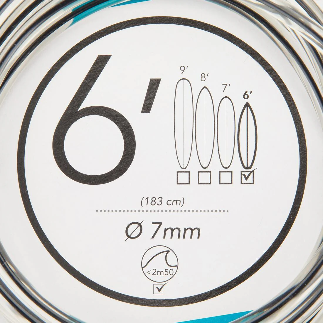 LEASH SURF 6' 183 CM 7 MM - Image 4