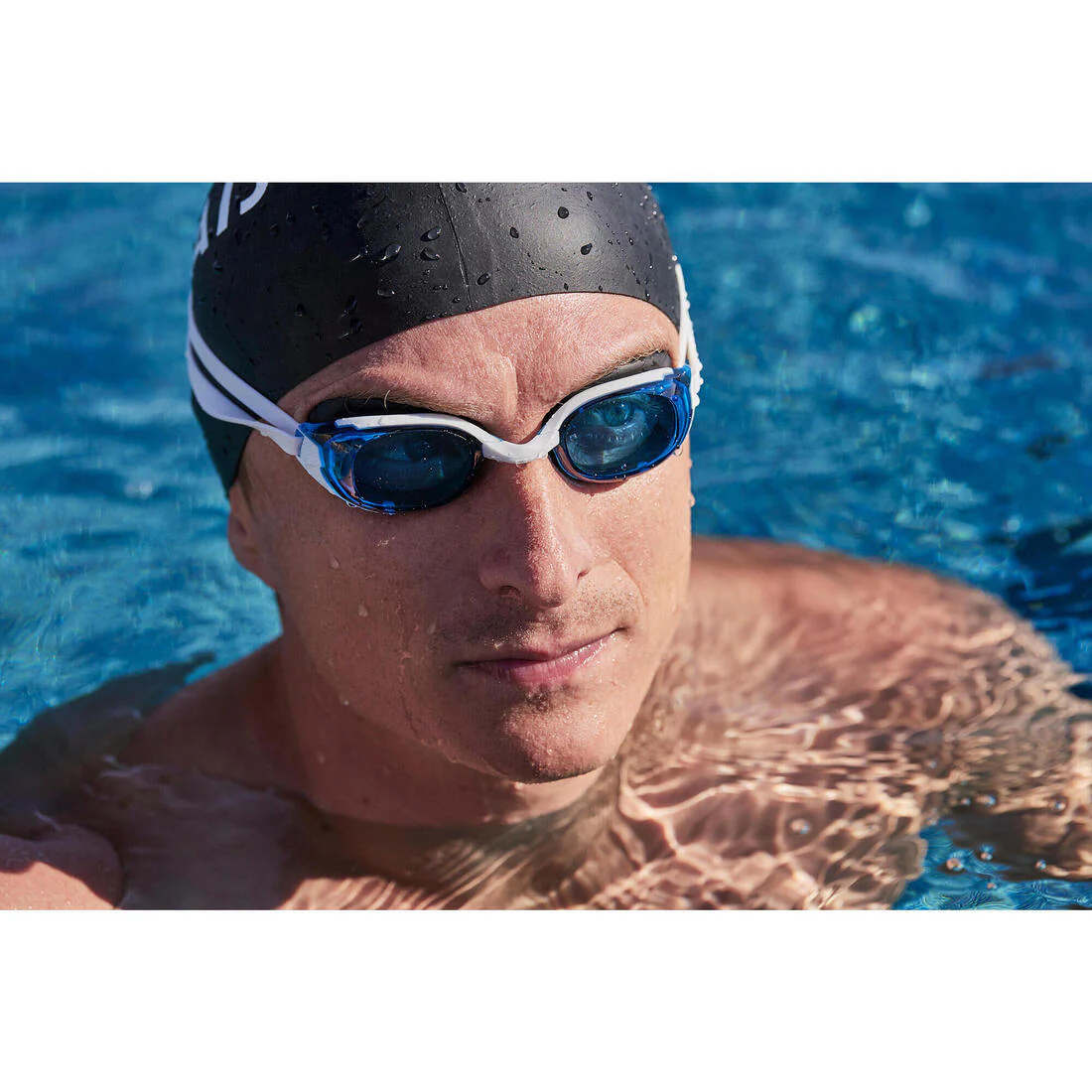 Lentes de natación blanco rosado talla única - BFIT cristales espejados - Image 30