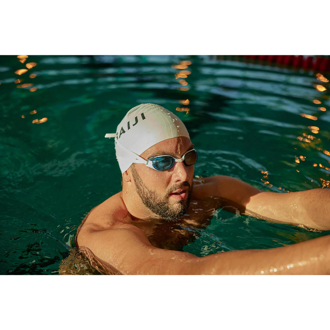 Lentes de natación blanco rosado talla única - BFIT cristales espejados - Image 35