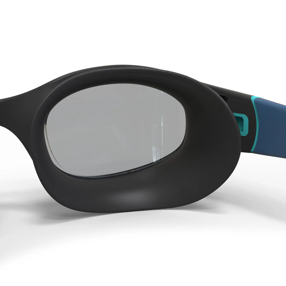 Lentes de natación negro azul talla L - SOFT cristales claros - Image 14