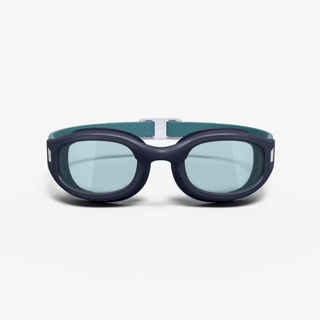 Lentes de natación negro azul talla L - SOFT cristales claros - Image 3