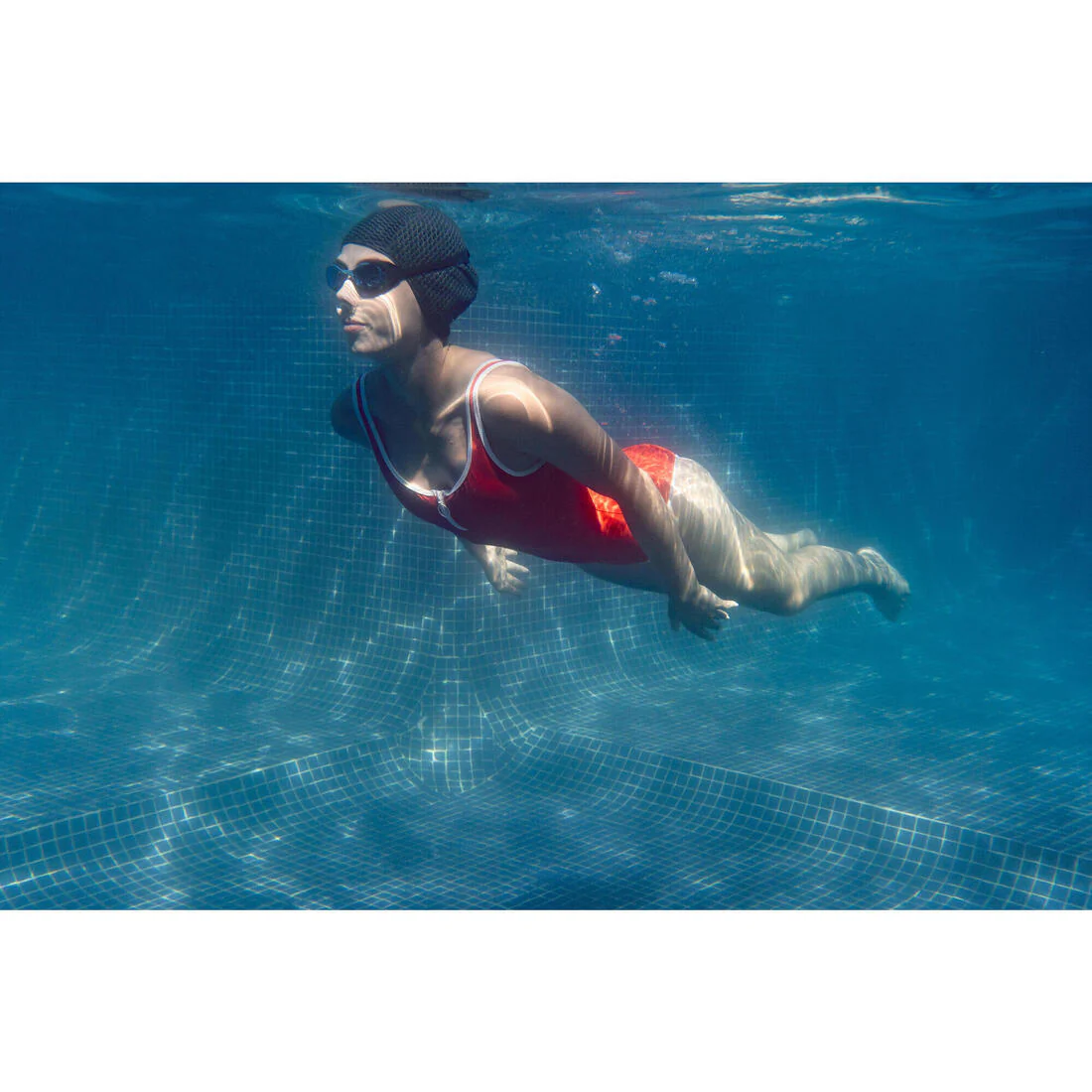 Lentes de natación negro azul talla L - XBASE cristales claros - Image 8
