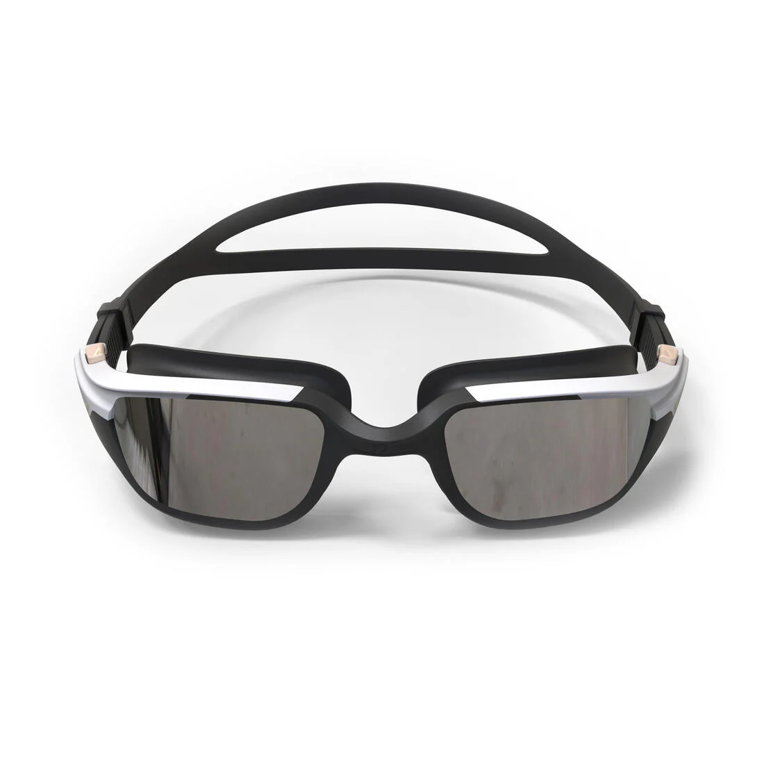 Lentes de natación negro blanco talla L - SPIRIT cristales espejados - Image 3