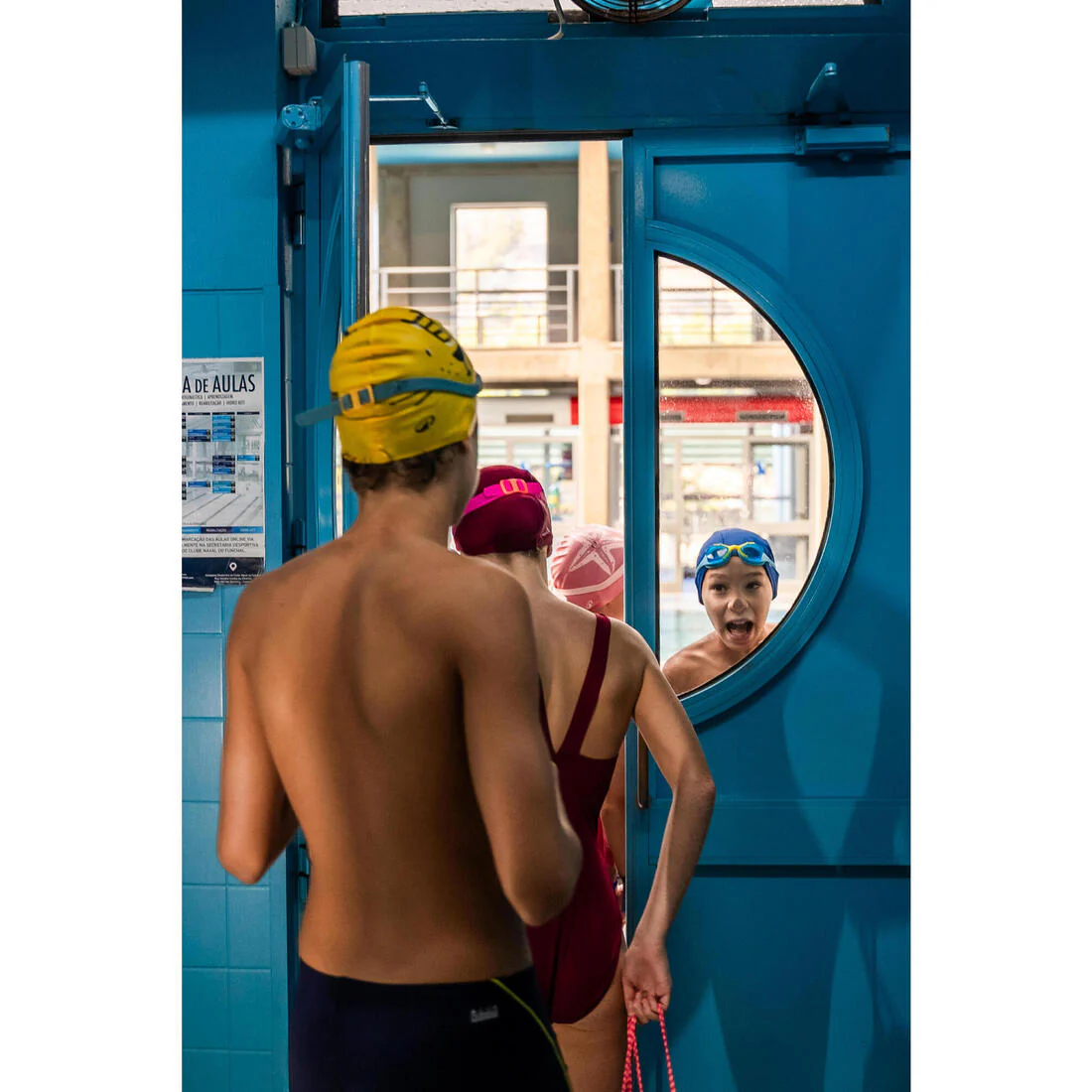 Lentes de natación niños rosado talla S - XBASE cristales claros - Image 19